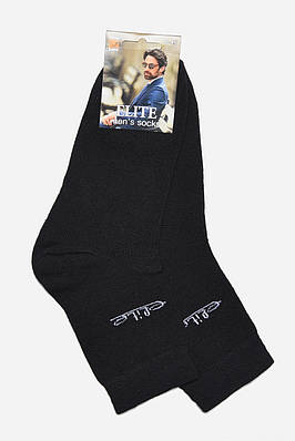 Шкарпетки чоловічі демісезонні чорного кольору р.41-45 175555T Безкоштовна доставка