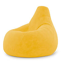 Кресло Мешок Груша Замша 150х100 Студия Комфорта размер Большой Желтый AO, код: 6498992