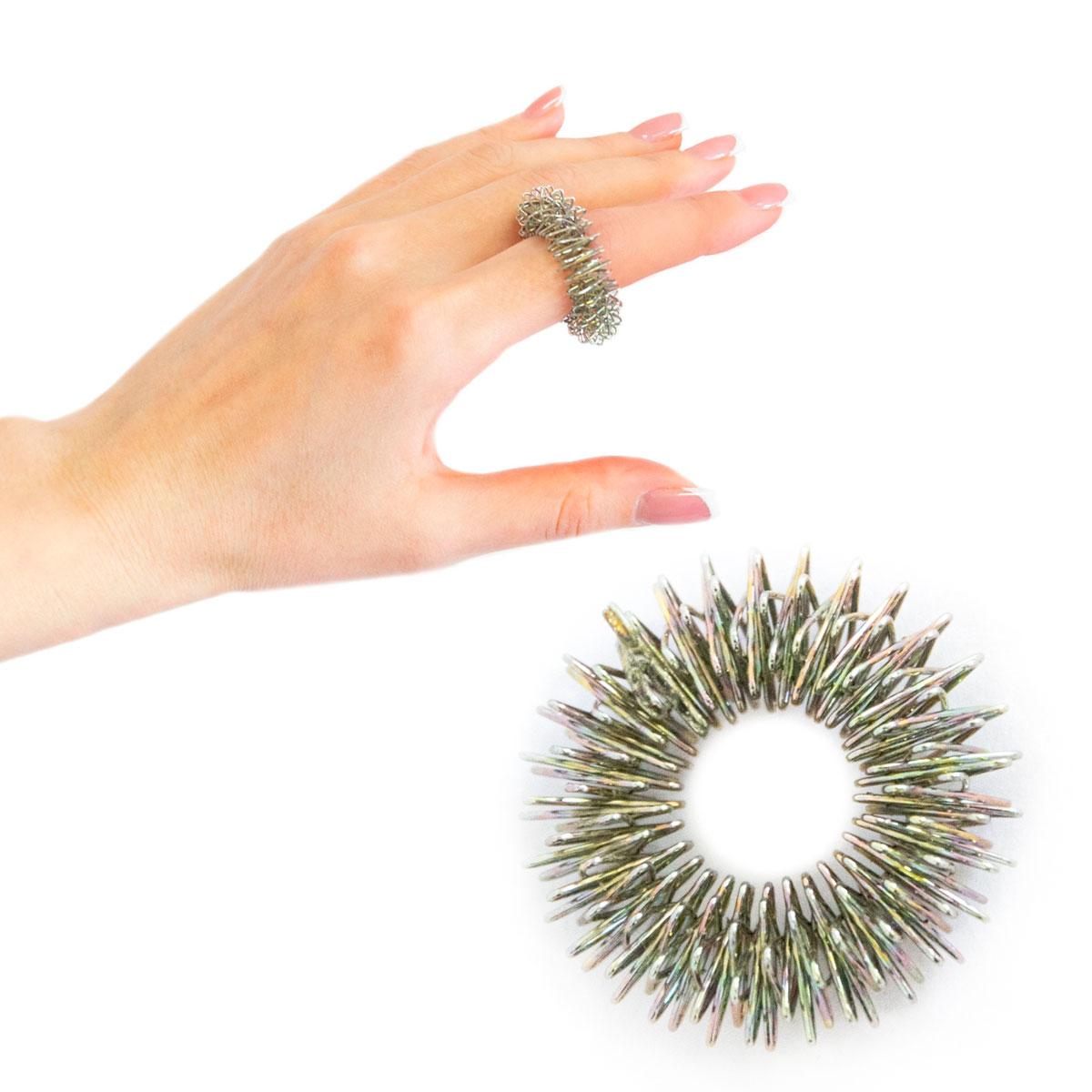 Суджок масажне кільце для пальців No2 (11 мм), кільця Су Джок — масажер пружинний для пальців (ST)