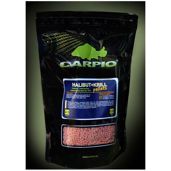 Пелетс Carpio Halibut & Krill pellets 4,5 mm 0.9kg, фото 1