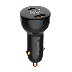 Пристрій зарядний автомобільний Colorway 1xTypeC + 1xUSB PD PPS (100W) Black (CW-CHA044PD-BK) (код 139085)