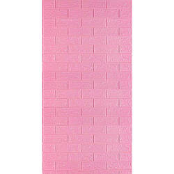 R004-3-3 Панель стінова в рулоні 3D 700 мм*3,08м*3 мм PINK (рожева цегла) (D) SW-00001757