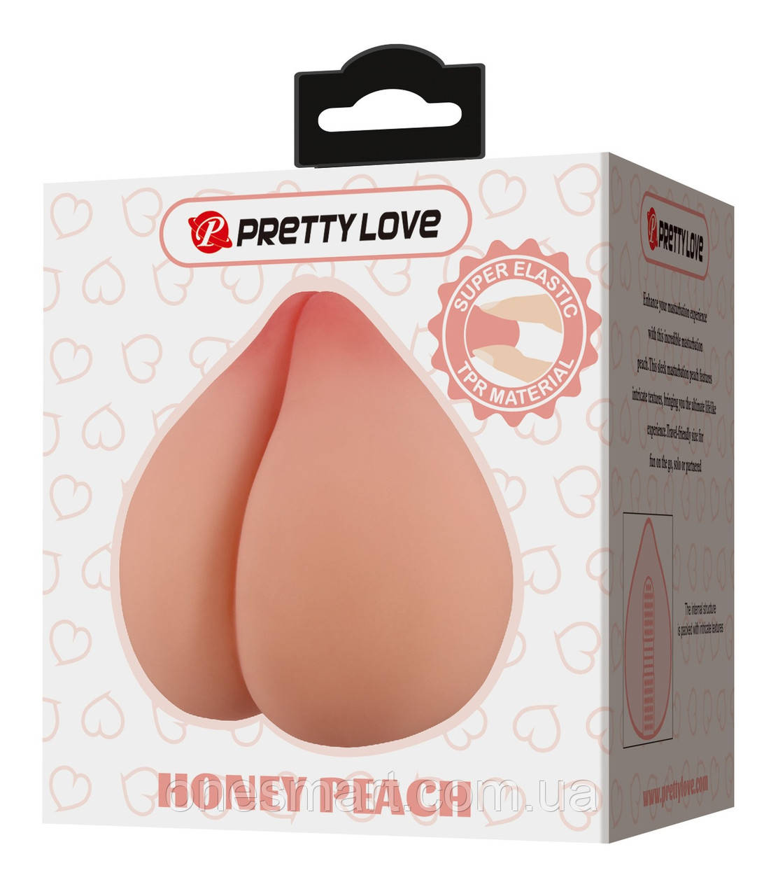 Мастурбатор Pretty Love Honey Peach для чоловіків з реалістичною текстурою анального каналу, фото 1
