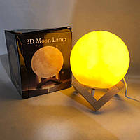 Дитячі нічники 3d lamp Moon Lamp 18 см / Світильник-нічник 3d лампа / Лампа світильник FE-963 3д нічник