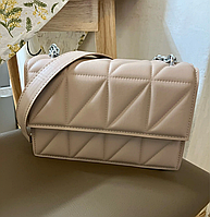 Женская сумка из экокожи на плечо в треугольники Модная сумка через плечо Маленькая сумочка кросс боди
