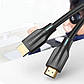 Кабель Vention Cotton Braided 8K HDMI-HDMI v2.1 Cable 1M Black (AAUBF), фото 4