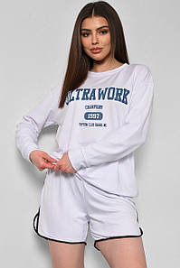 Костюм жіночий білого кольору р.41-43 174759P