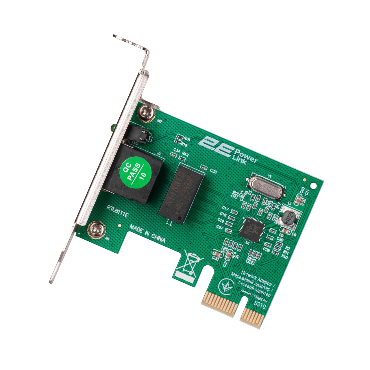 2E Мережевий адаптер PowerLink S310 1xGE, PCIExpress x1