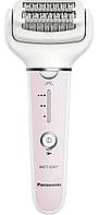 Panasonic Епілятор пінцетний, акумуляторний , пінцет.-60, волог.+сух., насадок-5, футляр, рожевий-білий