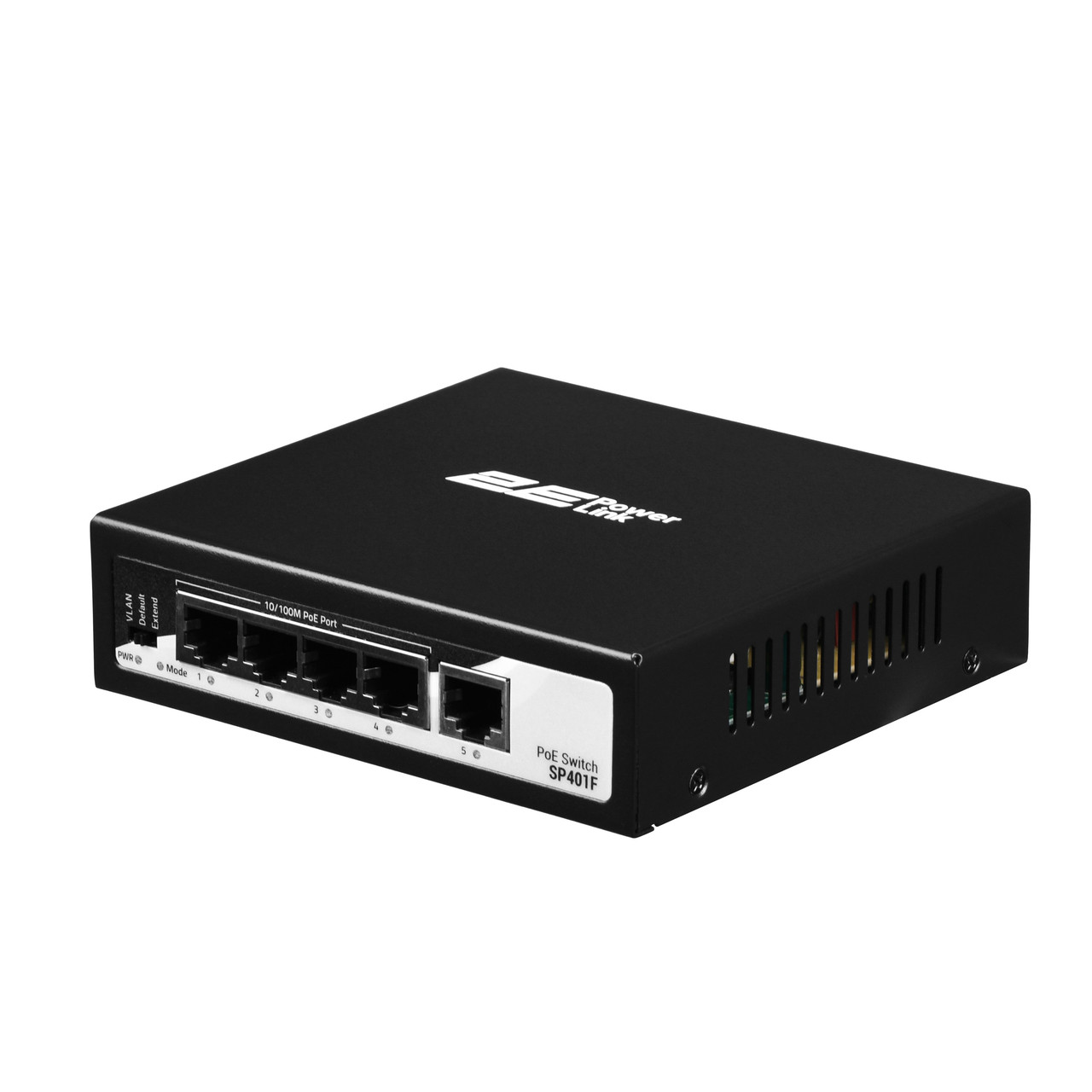 2E Комутатор PowerLink SP401F 5xFE (4x FE PoE, 1xFE Uplink, 55W), некерований, фото 1