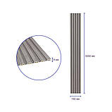 Рейка декоративна WPC стінова 3000х150х9мм Сіра SW-00001870, фото 3