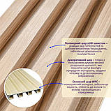 Рейка декоративна WPC стінова 3000х160х23мм Вишня SW-00001857, фото 2