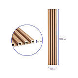 Рейка декоративна WPC стінова 3000х160х23мм Вишня SW-00001857, фото 3