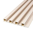 Рейка декоративна WPC стінова 3000х160х23мм Молочний SW-00001858