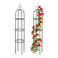 Комплект декоративных опор для вьющихся растений балкона или сада, железо, 200 см, 2 шт.