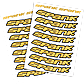 Набір наклейок на обода SPANK Decal kit, Yellow, фото 2