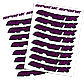 Набір наклейок на обода SPANK Decal kit, Purple, фото 2