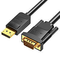 Кабель Vention dp to vga cable 2м | черный