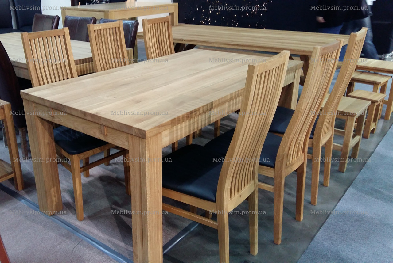 Стіл з масиву ясеня розкладний Shepit (Шепіт) 1400  GOOD WOOD Руськополянський Меблевий Комбінат Явір