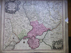 Карта України 1740-і роки (Turcicarum et Tartaricum)