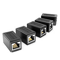 З'єднувач витої пари Vention Cat.6 FTP Keystone Jack Coupler 5 Pack Black