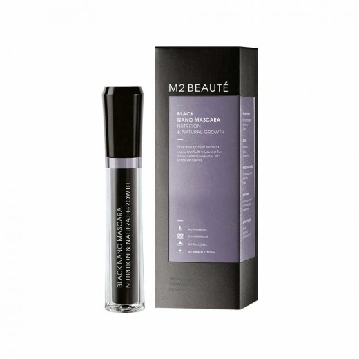 Туш-догляд з пептидами для вій M2 BEAUTÉ BLACK NANO MASCARA