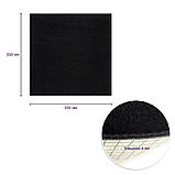 Самоклеюча плитка під ковролін чорна 300х300х4мм SW-00001423, фото 3