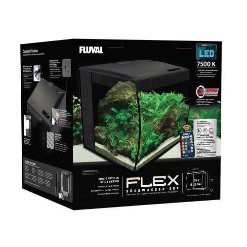 Аквариум Fluval FLEX с оборудованием, черный, 34 л - фото 7 - id-p2135461180