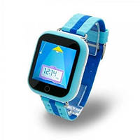 Детские умные часы с GPS Smart baby watch Q750 Blue, смарт часы-телефон c сенсорным экраном EO-703 и играми