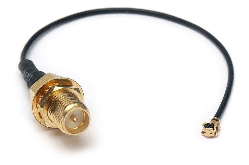 Перехідник антени відеопередавача IPEX1/UFL на RPSMA Female 100mm, 4.6г, кабель RF1.13mm 50Ом
