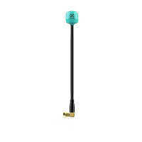 Антенна 5.8G RHCP FOXEER Lolipop V4+ Plus 150mm 2.6Dbi, SMA-Male угловой, голубая, для FPV дронов