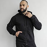 Сірий чоловічий спортивний костюм M-XL з бавовни, брендовий NORDIC Туреччина / чорний сірий синій, фото 5