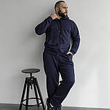 Сірий чоловічий спортивний костюм M-XL з бавовни, брендовий NORDIC Туреччина / чорний сірий синій, фото 7