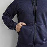 Сірий чоловічий спортивний костюм M-XL з бавовни, брендовий NORDIC Туреччина / чорний сірий синій, фото 9