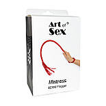 Плеть з екошкіри Art of Sex — Mistress, колір Чорний, фото 5