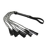 Ажурна плетіль з екошкіри Art of Sex — Brianna, колір Чорний, фото 2