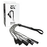 Ажурна плетіль з екошкіри Art of Sex — Brianna, колір Чорний, фото 3