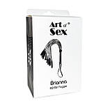 Ажурна плетіль з екошкіри Art of Sex — Brianna, колір Чорний, фото 4