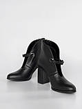 Шкіряні черевики на підборах, фото 2