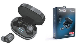 Бездротові портативні Bluetooth навушники WALKER WTS-11 стерео гарнітура, black