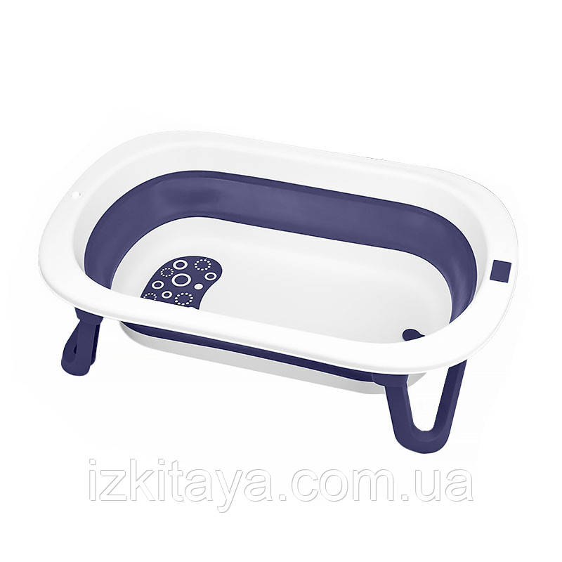 Дитяча складана ванночка Bestbaby BH-328 Blue + White