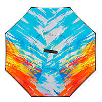Зонт наоборот Up-Brella Симфония. Механический складной зонтик наоборот устойчивый к ветру