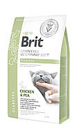 Лечебный сухой корм Brit Grain-free Veterinary Diet Cat Diabet для котов при сахарном диабете с курицей и