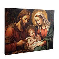 Икона Святое семейство образ на холсте без рамы 70*120, SA009-3-0