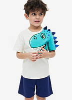 Шорты двунитка для мальчика H&M 1135709-001 098 см (2-3 years) темно-синий