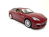 Машинка Автопром Porsche Panamera S 1:24 металл/инерционная Бордовая( 68245A)