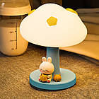 Акумуляторний нічник Mushroom lamp, з USB / Світильник нічник / Настільна лампа / Лампа нічник, фото 7