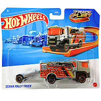 Грузовик-трейлер Hot Wheels Track Fleet Scania Rally Truck BFM60-HXP25