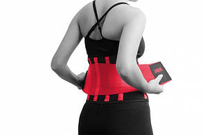 Пояс компресійний MadMax MFA-277 Slimming belt Black/rubine red S MFA-277-RED_S SP