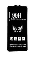 Защитное стекло 99H Poco M6 Pro с олеофобным покрытием black